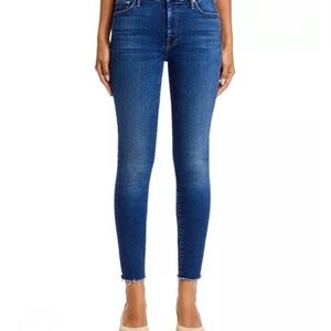 MOTHER Women's Blue Skinny Jeans